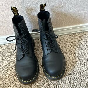 Dr Martens black Leather Lace-Up Boots